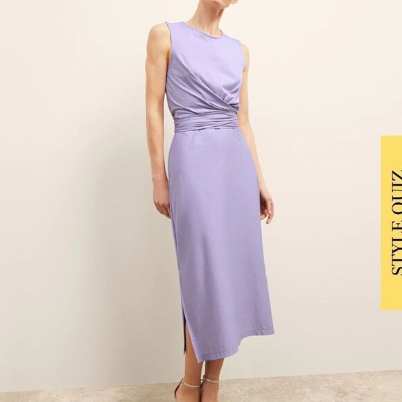 MM LaFleur Monte 1.0 Dress-Organic Jersey Pima Cotton Light Orchid - Picture 2 of 16